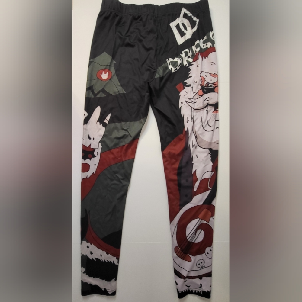 L I DRESSFO Santa Christmas Stretch‎ Leggings, Lounge Pants - Women Size 10 New